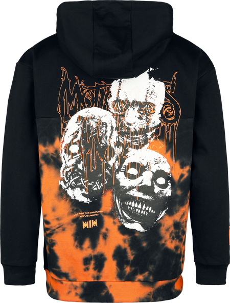 Sweat-shirt à capuche  de Motionless In White - EMP Signature Collection - S à XL - pour Homme - noir/orange - Motionless In White - View 2