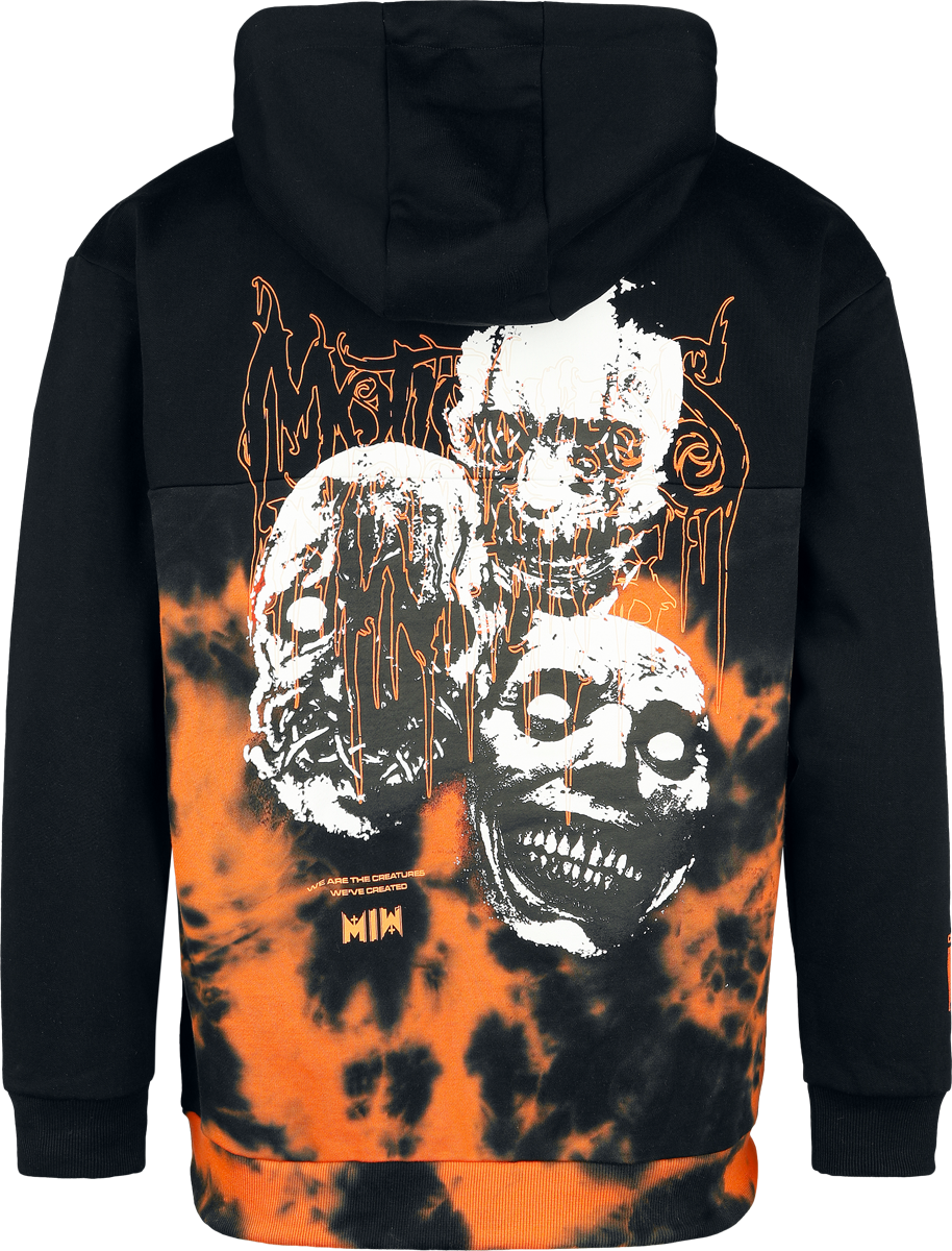 Sweat-shirt à capuche  de Motionless In White - EMP Signature Collection - S à XL - pour Homme - noir/orange - Motionless In White - View 2