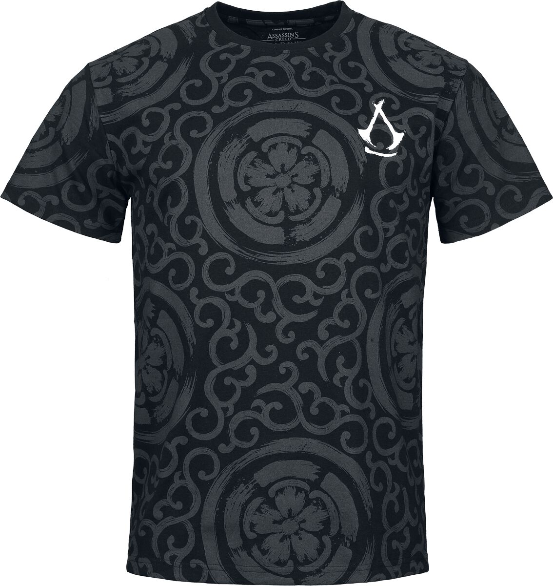 T-Shirt Manches courtes Gaming de Assassin's Creed - Shadows Kanji Clan - S à XXL - pour Homme - noir - Assassin's Creed