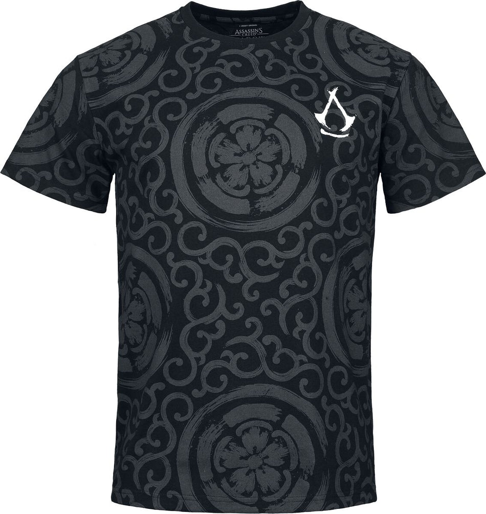 T-Shirt Manches courtes Gaming de Assassin's Creed - Shadows Kanji Clan - S à XXL - pour Homme - noir - Assassin's Creed