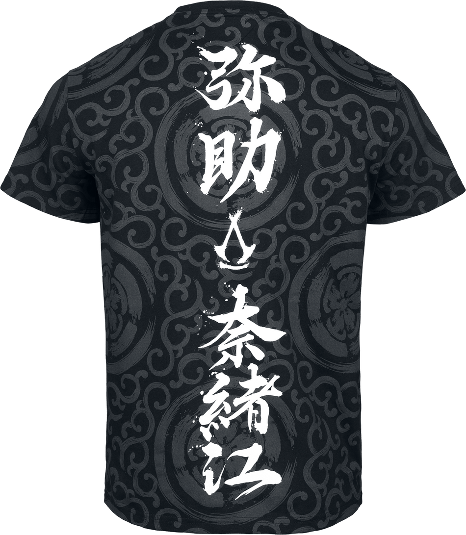 T-Shirt Manches courtes Gaming de Assassin's Creed - Shadows Kanji Clan - S à XXL - pour Homme - noir - Assassin's Creed - View 2