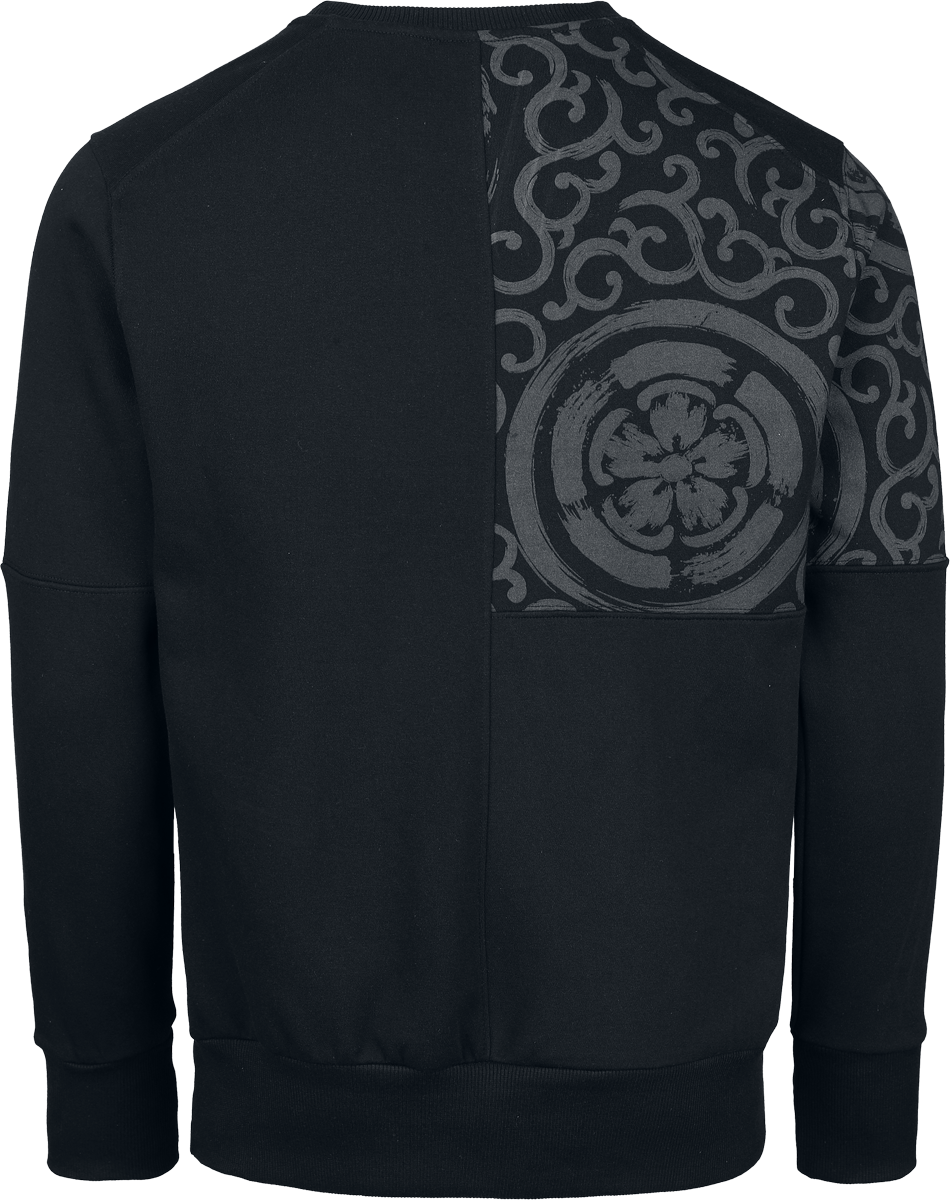 Sweat-shirt Gaming de Assassin's Creed - Shadows - Cut & Sew - S à XXL - pour Unisexe - noir - Assassin's Creed - View 2