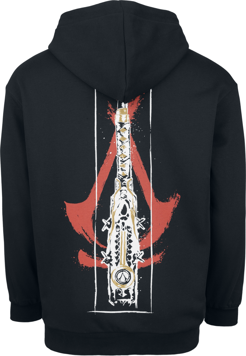 Sweat-shirt zippé à capuche Gaming de Assassin's Creed - Shadows - Hidden Blade - S à XL - pour Homme - noir - Assassin's Creed - View 2