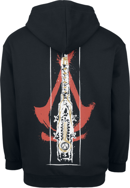 Sweat-shirt zippé à capuche Gaming de Assassin's Creed - Shadows - Hidden Blade - S à XL - pour Homme - noir - Assassin's Creed - View 2