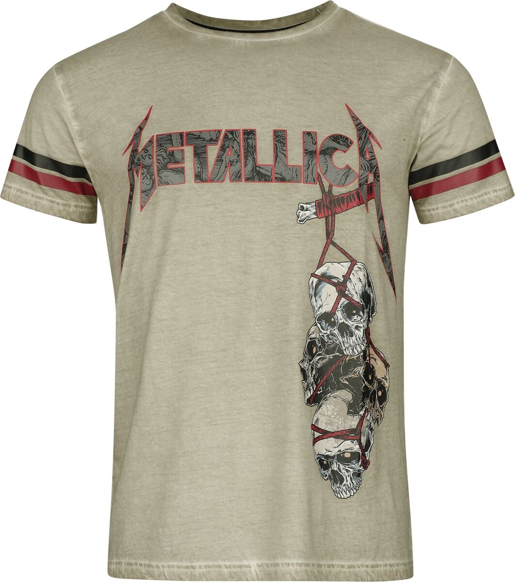 T-Shirt Manches courtes  de Metallica - EMP Signature Collection - M à 3XL - pour Homme - beige - metallica