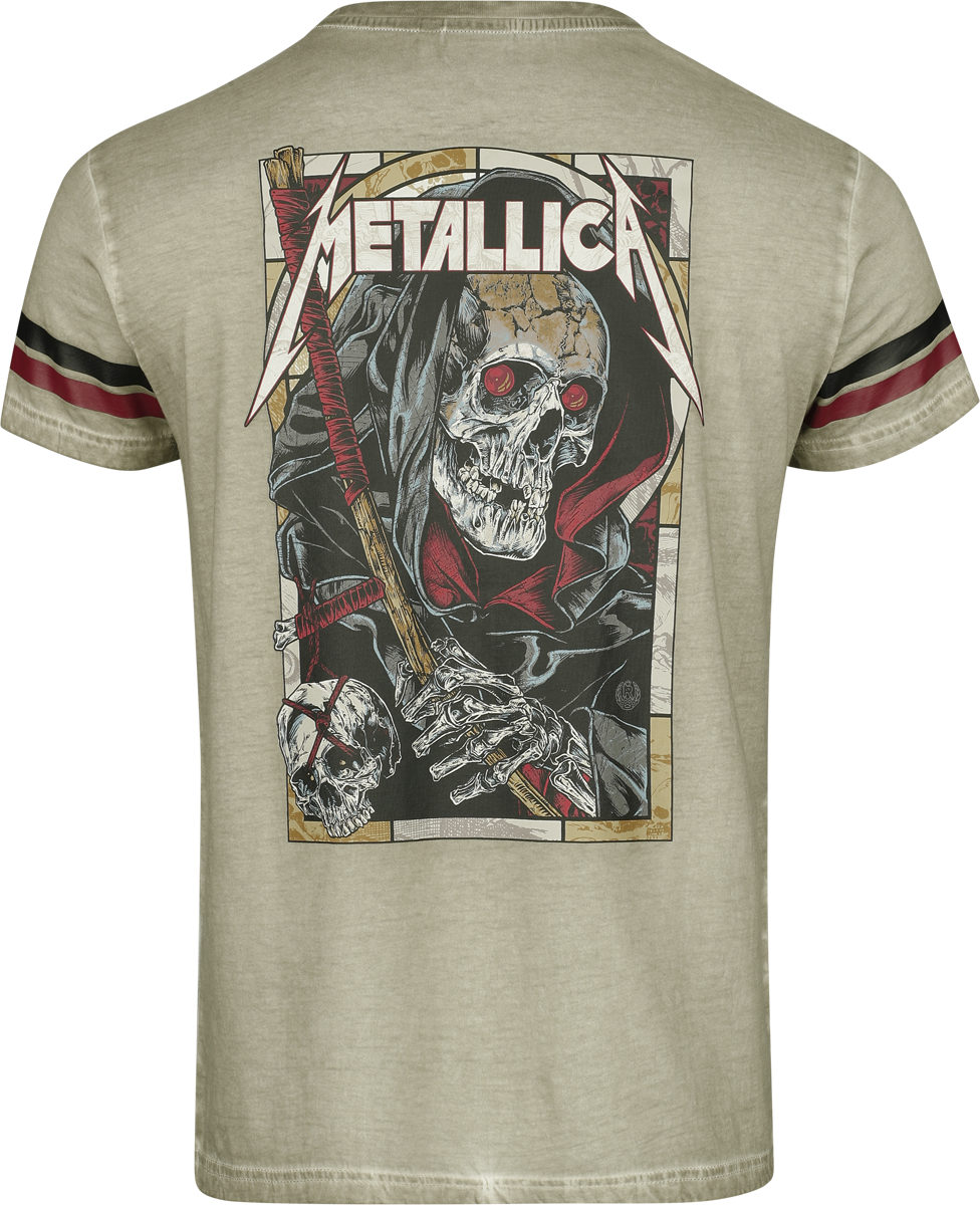 T-Shirt Manches courtes  de Metallica - EMP Signature Collection - M à 3XL - pour Homme - beige - metallica - View 2