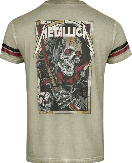 T-Shirt Manches courtes  de Metallica - EMP Signature Collection - M à 3XL - pour Homme - beige - metallica - View 2