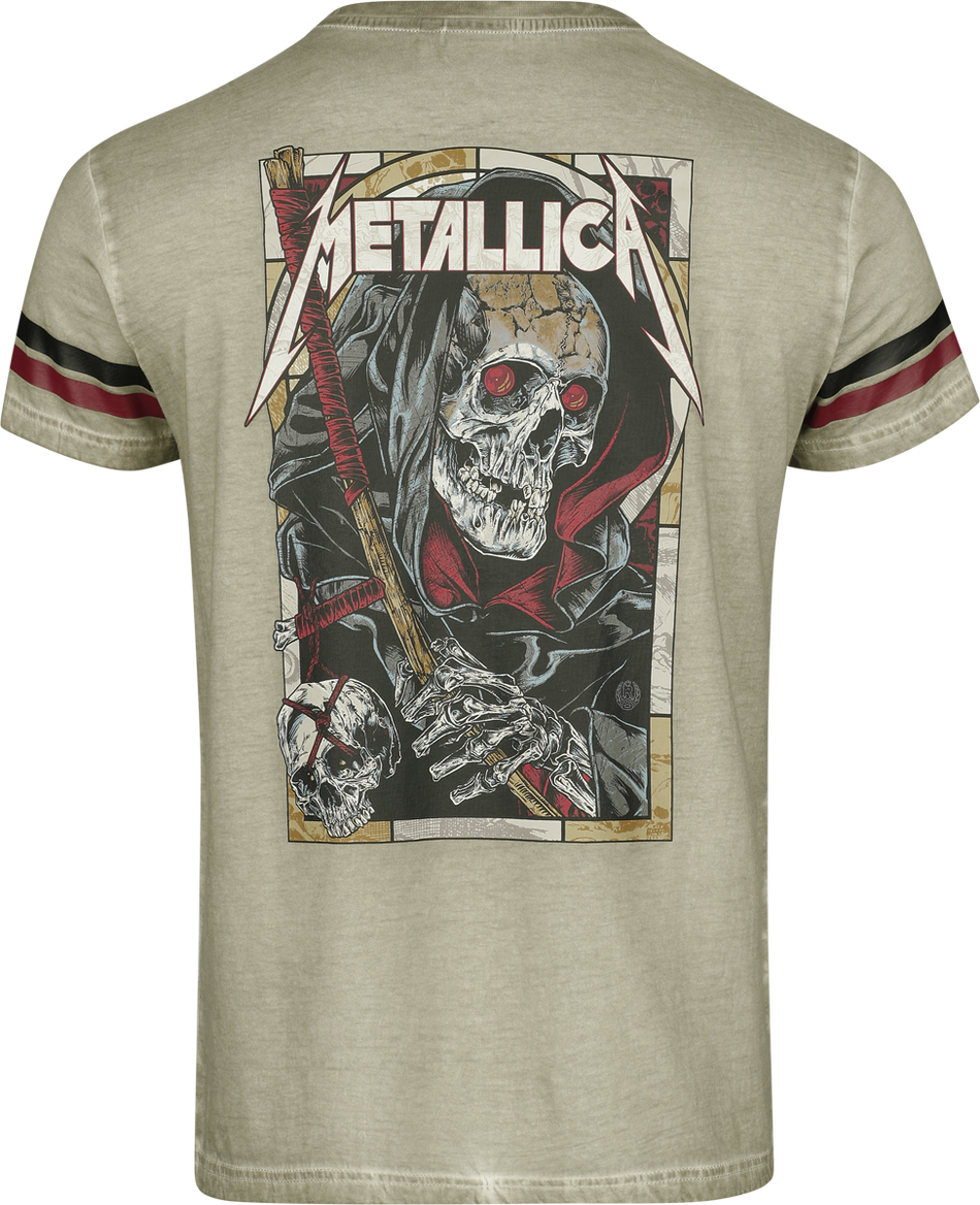 T-Shirt Manches courtes  de Metallica - EMP Signature Collection - M à 3XL - pour Homme - beige - metallica - View 2