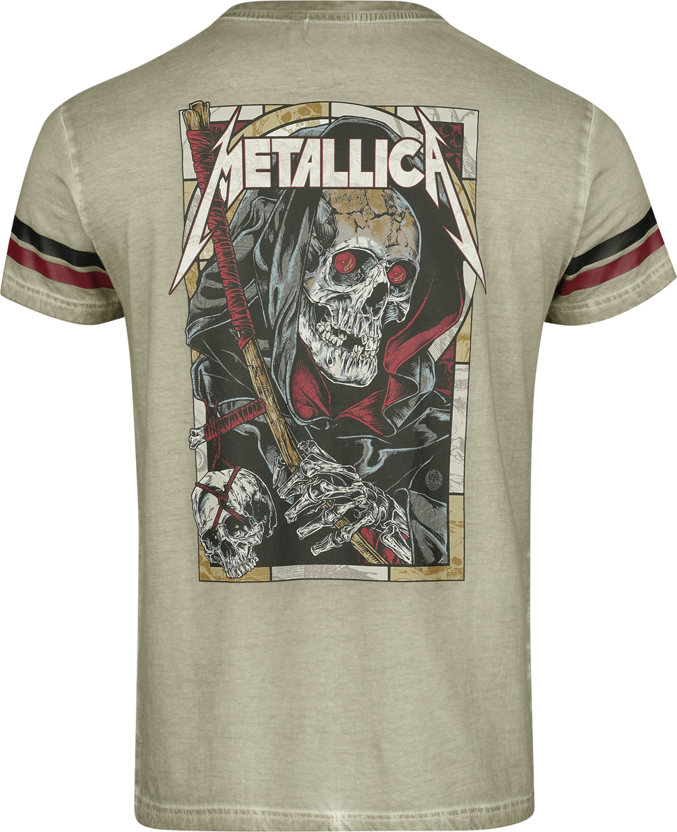 T-Shirt Manches courtes  de Metallica - EMP Signature Collection - M à 3XL - pour Homme - beige - metallica - View 2