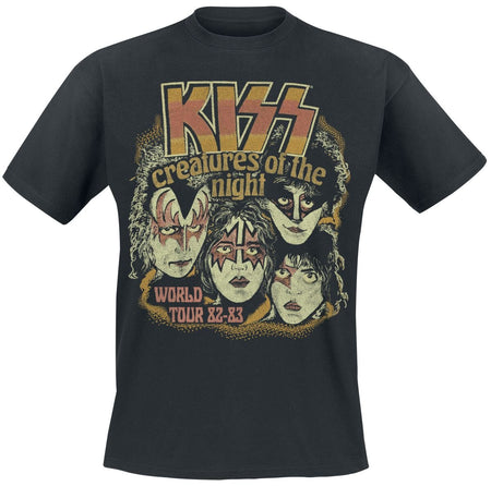 T-Shirt Manches courtes  de Kiss - Creatures World Tour - S à XXL - pour Homme - noir - Kiss