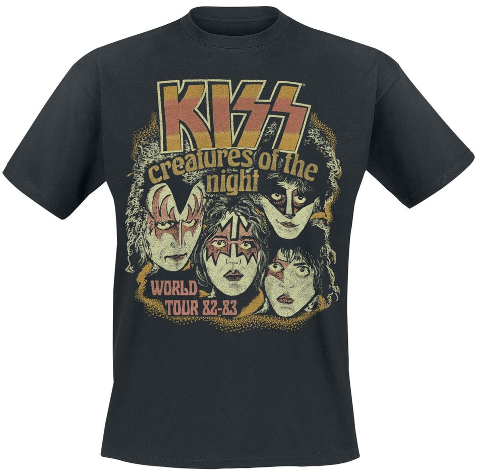 T-Shirt Manches courtes  de Kiss - Creatures World Tour - S à XXL - pour Homme - noir - Kiss