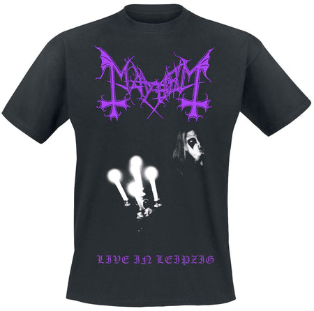 T-Shirt Manches courtes  de Mayhem - Live in Leipzig - S à XXL - pour Homme - noir - mayhem