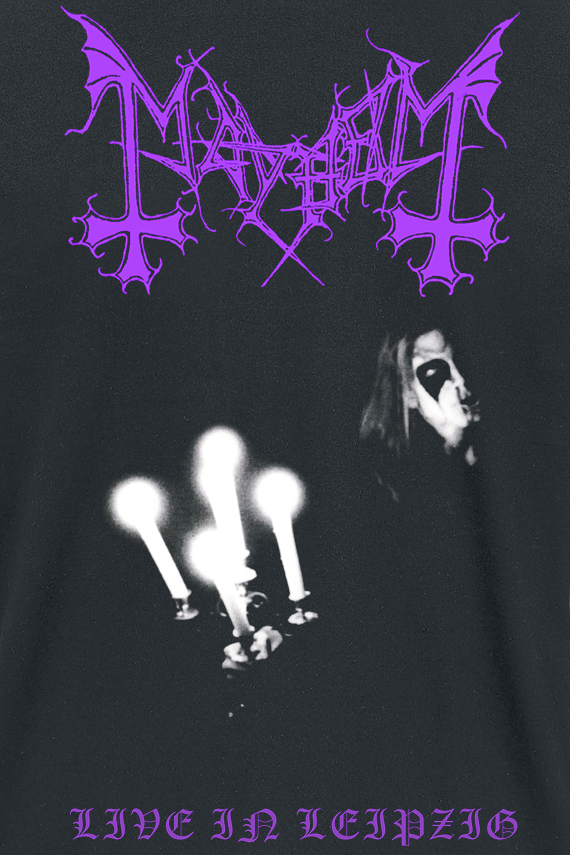 T-Shirt Manches courtes  de Mayhem - Live in Leipzig - S à M - pour Homme - noir - mayhem - View 2