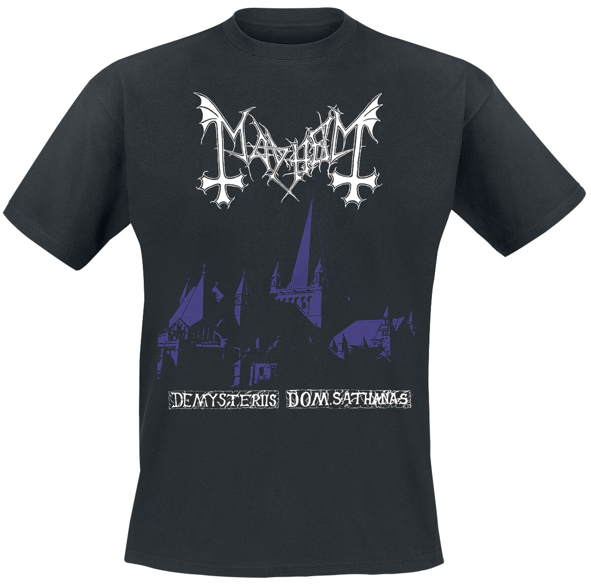 T-Shirt Manches courtes  de Mayhem - Purple De Mysteriis Dom Sathanas - S à XXL - pour Homme - noir - mayhem