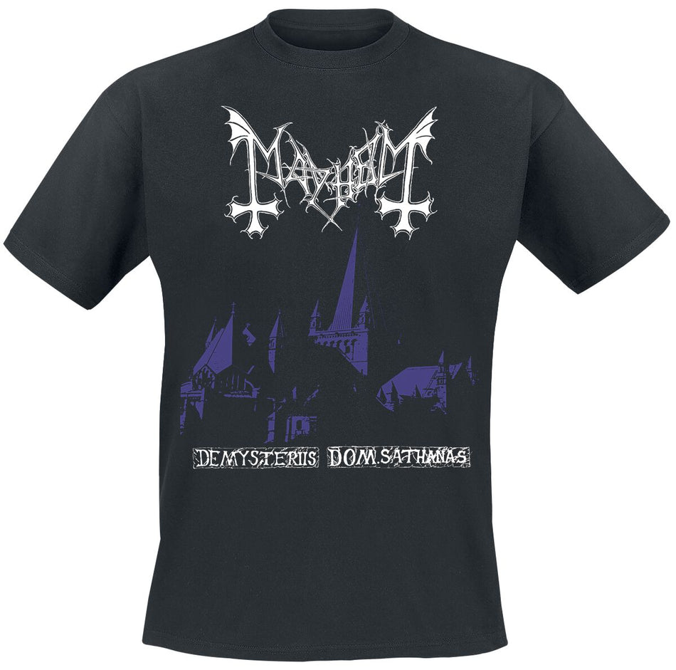 T-Shirt Manches courtes  de Mayhem - Purple De Mysteriis Dom Sathanas - S à XXL - pour Homme - noir - mayhem