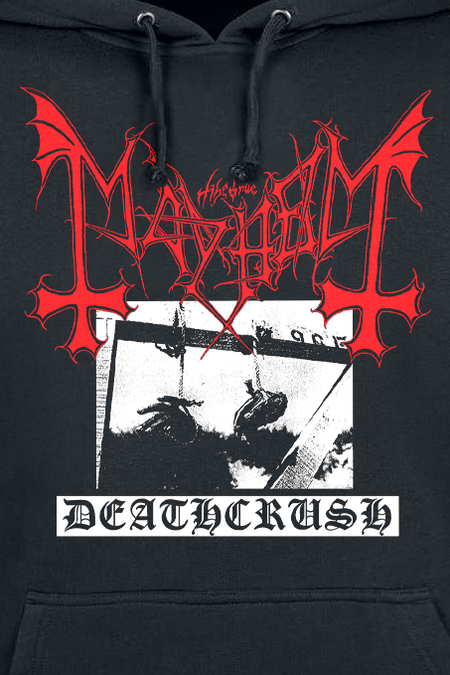 Sweat-shirt à capuche  de Mayhem - Deathcrush - S à XXL - pour Homme - noir - mayhem - View 2