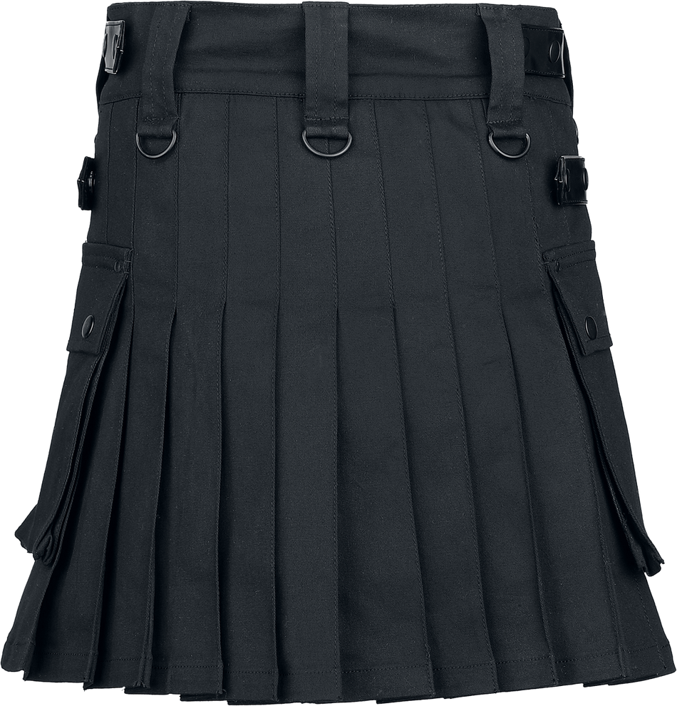 Jupe courte Gothic de Gothicana by EMP - S - pour Femme - noir - Gothicana by EMP - View 2