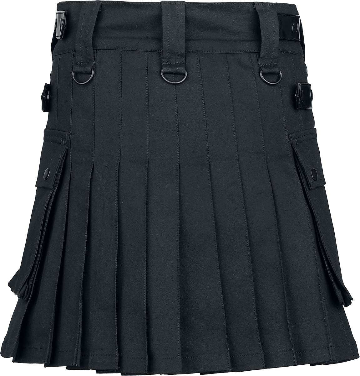 Jupe courte Gothic de Gothicana by EMP - S - pour Femme - noir - Gothicana by EMP - View 2