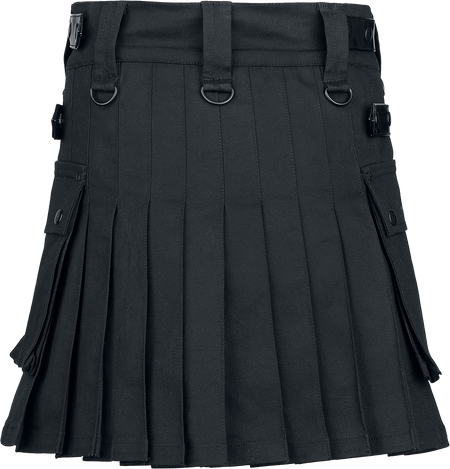Jupe courte Gothic de Gothicana by EMP - S - pour Femme - noir - Gothicana by EMP - View 2