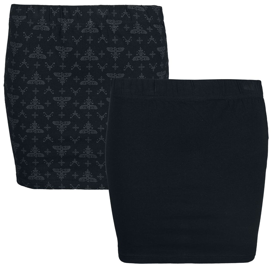 Jupe courte  de Black Premium by EMP - Mini-Jupes - Lot de 2 - S - pour Femme - noir - Black Premium by EMP