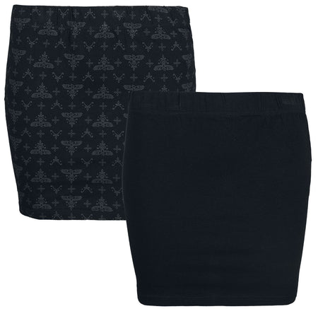 Jupe courte  de Black Premium by EMP - Mini-Jupes - Lot de 2 - S - pour Femme - noir - Black Premium by EMP