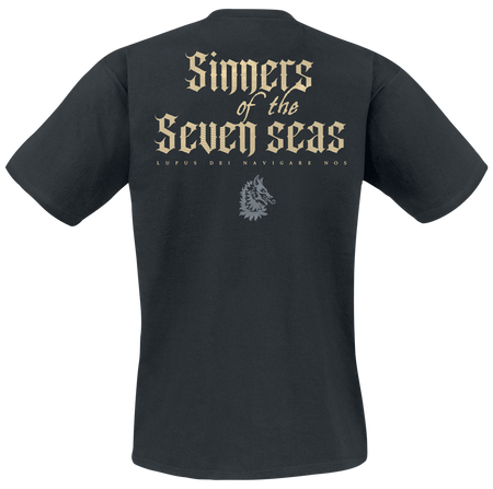 T-Shirt Manches courtes  de Powerwolf - Sinners Of The Seven Seas - S à 4XL - pour Homme - noir - Powerwolf - View 2
