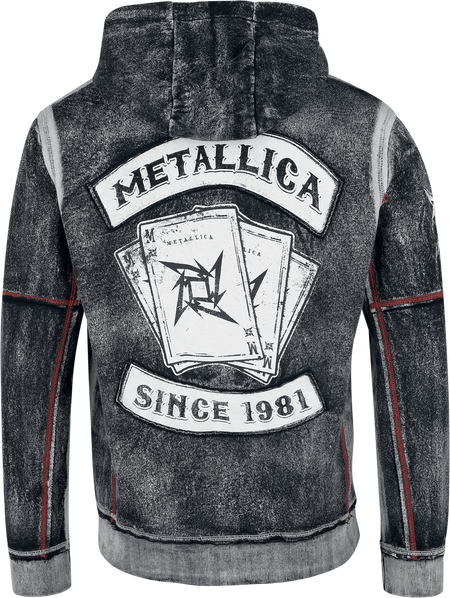 Sweat-shirt zippé à capuche  de Metallica - EMP Signature Collection - S à XXL - pour Homme - gris foncé - metallica - View 2