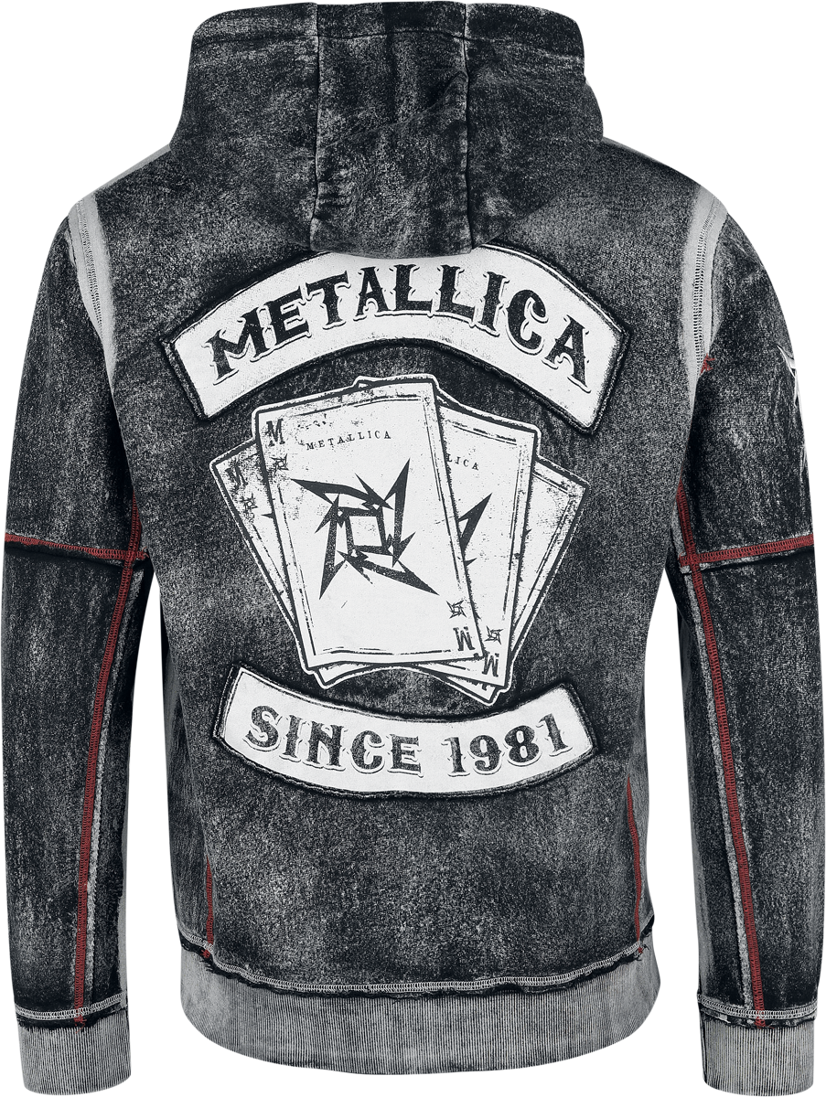 Sweat-shirt zippé à capuche  de Metallica - EMP Signature Collection - S à XXL - pour Homme - gris foncé - metallica - View 2