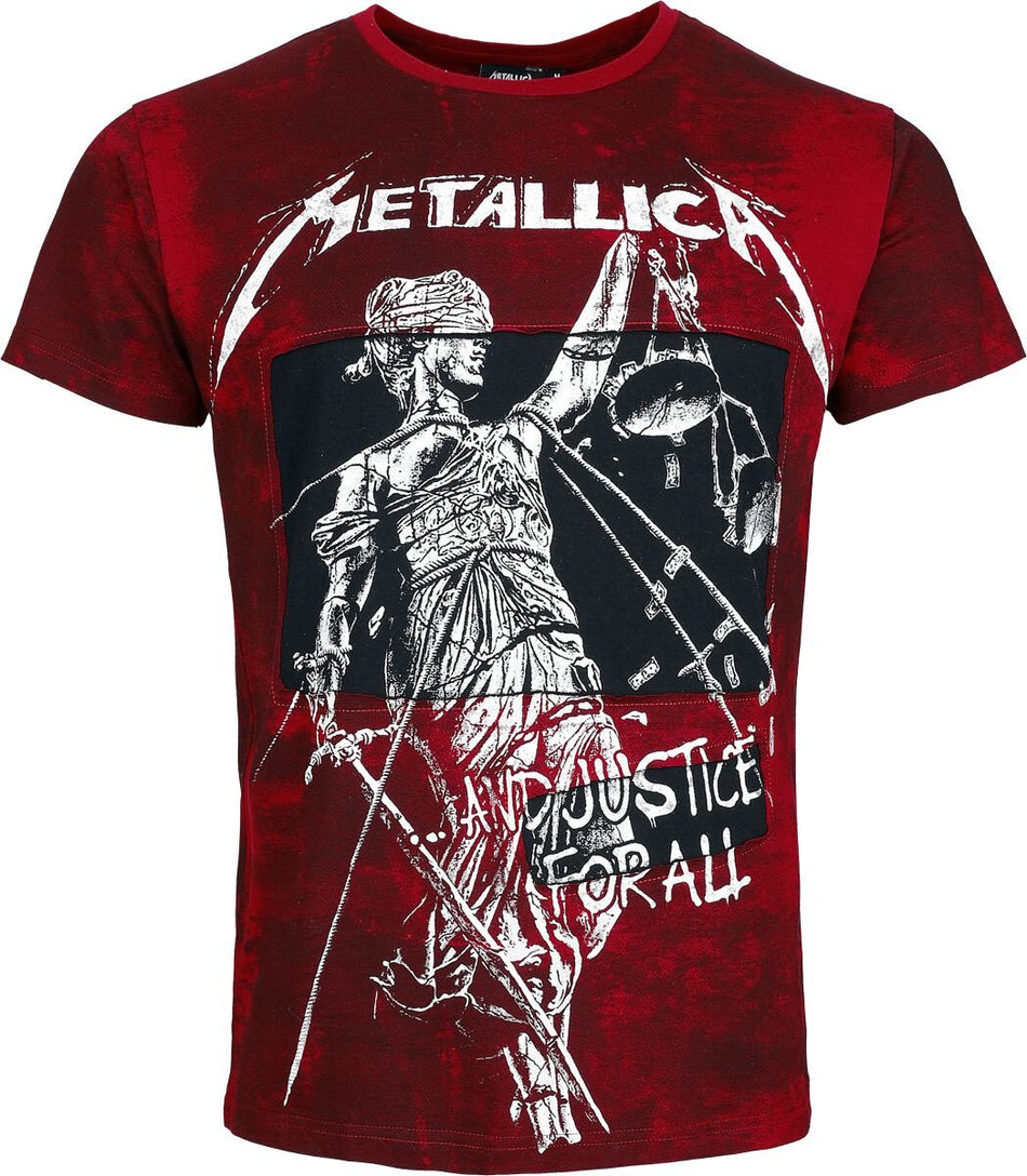 T-Shirt Manches courtes  de Metallica - EMP Signature Collection - S à 3XL - pour Homme - rouge foncé - metallica
