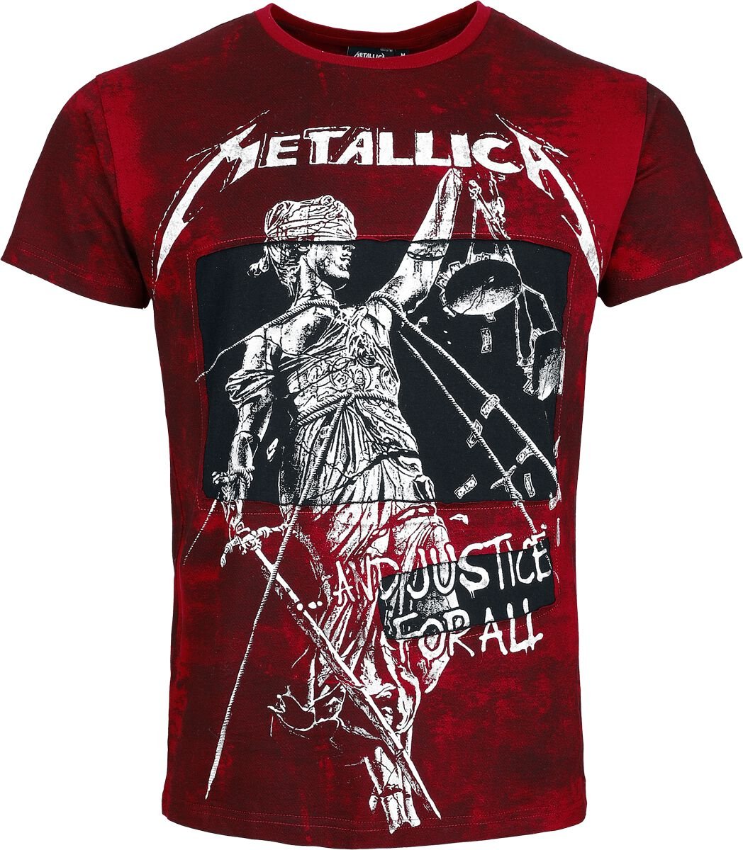 T-Shirt Manches courtes  de Metallica - EMP Signature Collection - S à 3XL - pour Homme - rouge foncé - metallica
