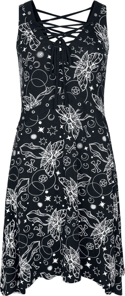 Robe mi-longue Gothic de Gothicana by EMP - S à M - pour Femme - noir - Gothicana by EMP