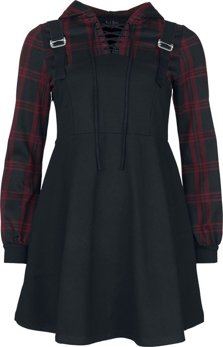 Robe courte  de Rock Rebel by EMP - S à XXL - pour Femme - noir/rouge - Rock Rebel by EMP