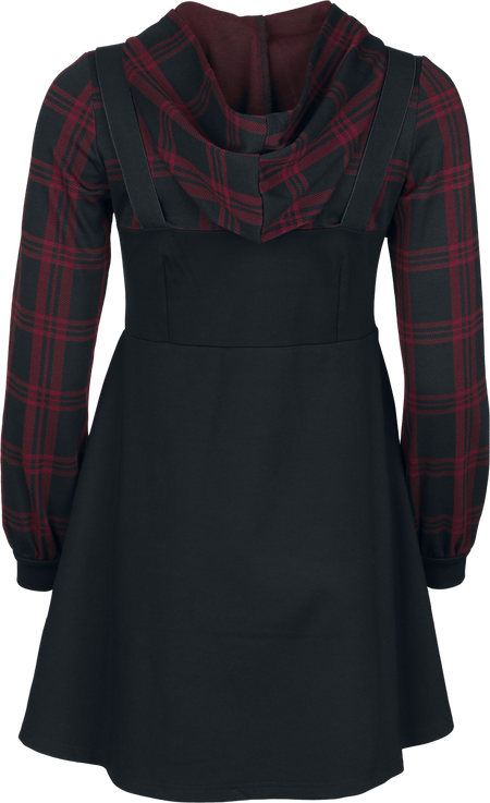 Robe courte  de Rock Rebel by EMP - S à XXL - pour Femme - noir/rouge - Rock Rebel by EMP - View 2