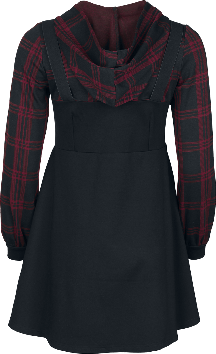 Robe courte  de Rock Rebel by EMP - S à XXL - pour Femme - noir/rouge - Rock Rebel by EMP - View 2