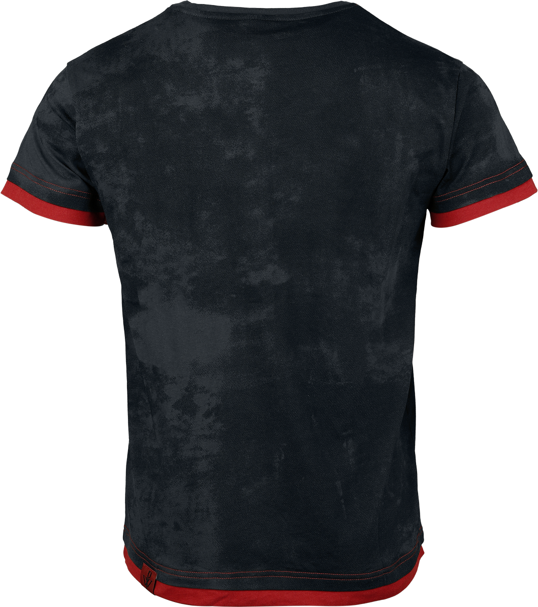 T-Shirt Manches courtes  de Powerwolf - EMP Signature Collection - S à 3XL - pour Homme - gris foncé/rouge - Powerwolf - View 2