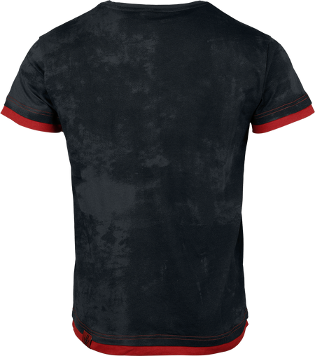 T-Shirt Manches courtes  de Powerwolf - EMP Signature Collection - S à 3XL - pour Homme - gris foncé/rouge - Powerwolf - View 2