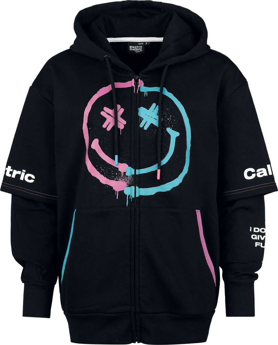 Sweat-shirt zippé à capuche  de Electric Callboy - EMP Signature Collection - XS à XXL - pour Femme - noir - Electric Callboy