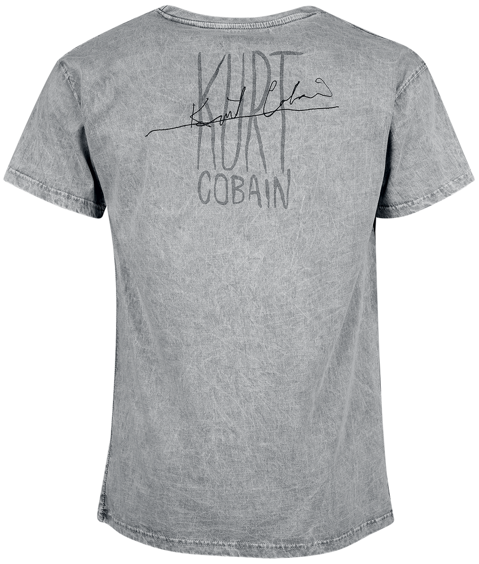 T-Shirt Manches courtes  de Kurt Cobain - Kurt Signature - S à 4XL - pour Homme - gris - Kurt Cobain - View 2