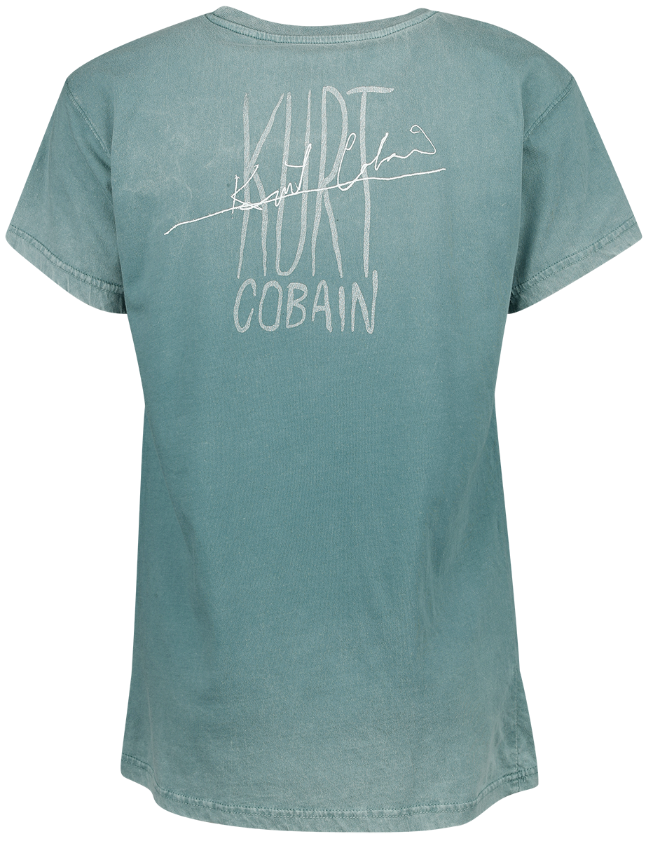 T-Shirt Manches courtes  de Kurt Cobain - Guitar - S à 4XL - pour Femme - turquoise - Kurt Cobain - View 2