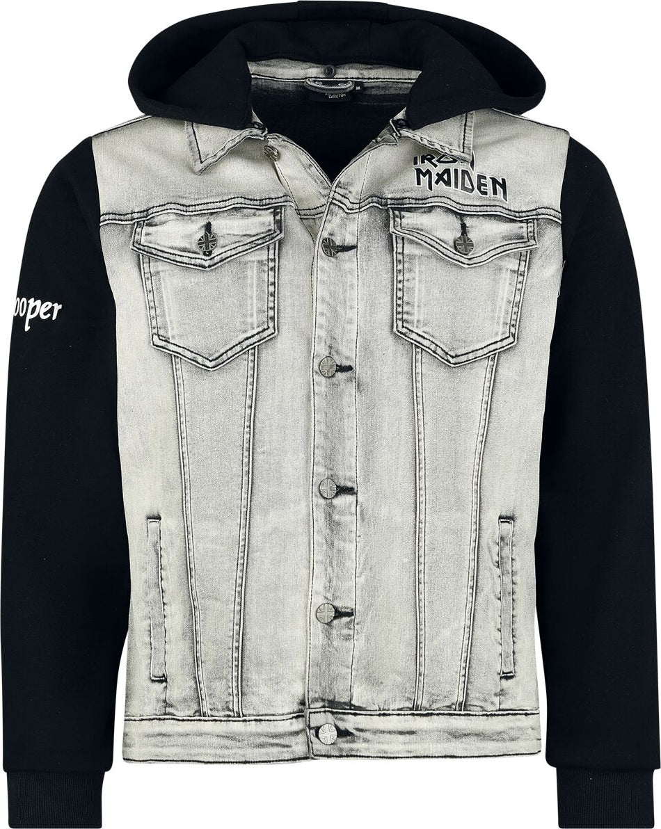 Veste en Jean  de Iron Maiden - EMP Signature Collection - S à 3XL - pour Homme - Gris clair/noir - Iron Maiden