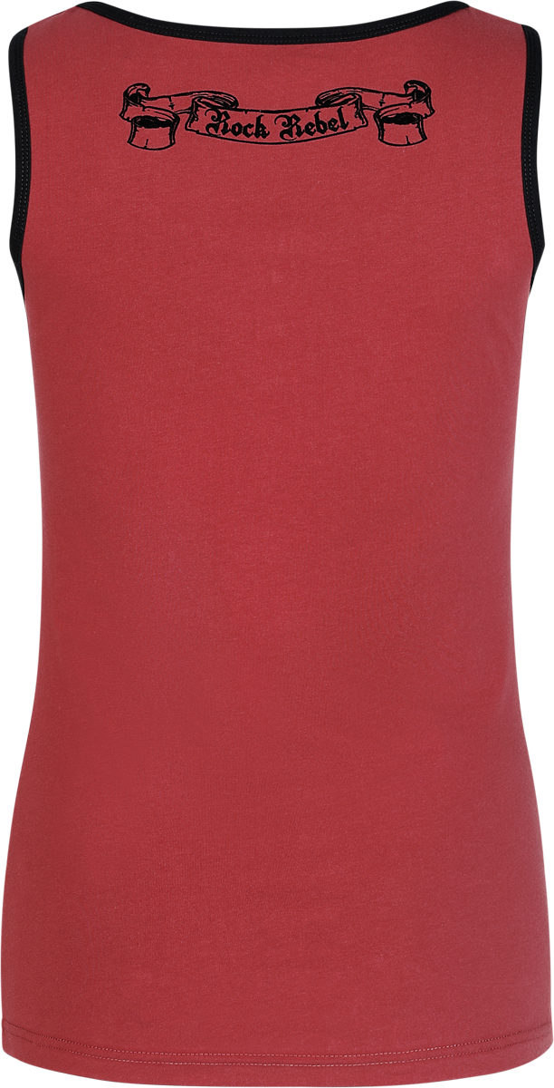 Top  de Rock Rebel by EMP - S à XXL - pour Femme - bordeaux - Rock Rebel by EMP - View 2