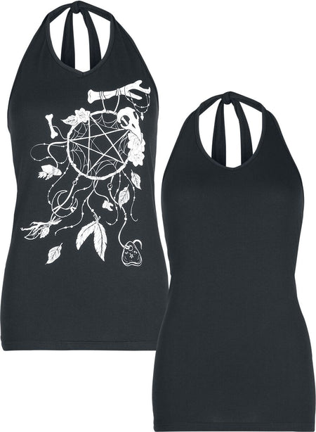 Débardeur Gothic de Gothicana by EMP - Débardeurs - Lot de 2 - S à XXL - pour Femme - noir - Gothicana by EMP
