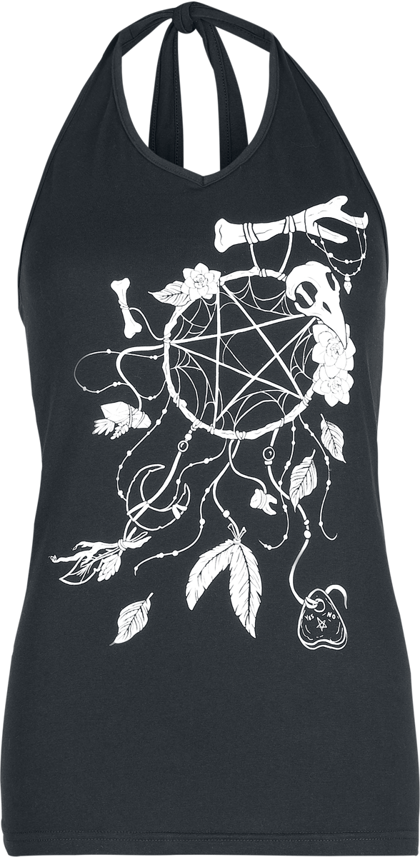 Débardeur Gothic de Gothicana by EMP - Débardeurs - Lot de 2 - S à XXL - pour Femme - noir - Gothicana by EMP - View 2