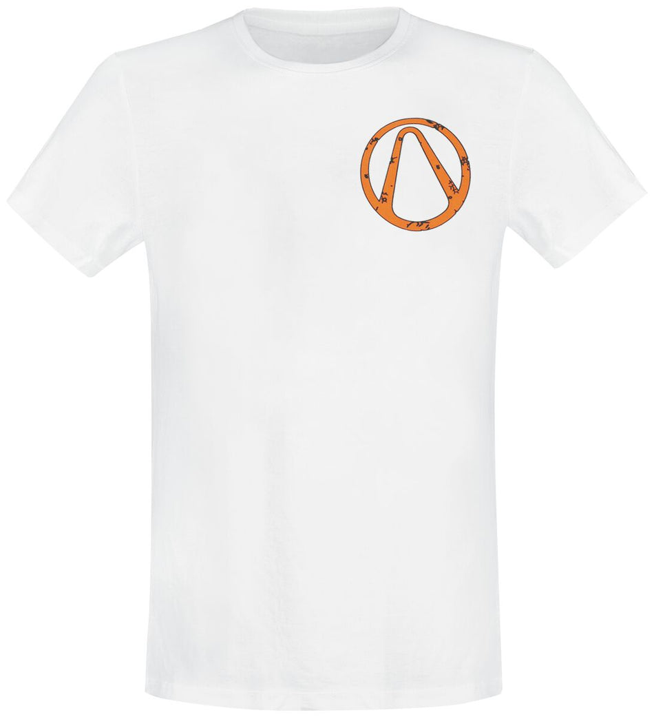 T-Shirt Manches courtes Gaming de Borderlands - Psychopunk - S à L - pour Homme - blanc - Borderlands