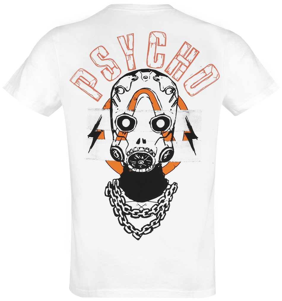T-Shirt Manches courtes Gaming de Borderlands - Psychopunk - S à L - pour Homme - blanc - Borderlands - View 2