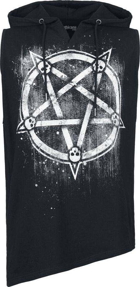 Débardeur Gothic de Gothicana by EMP - Haut avec Pentagramme & Crânes - S à XXL - pour Homme - noir - Gothicana by EMP