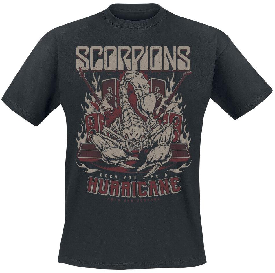 T-Shirt Manches courtes  de Scorpions - Hurricane 40th Anniversary - S à 3XL - pour Homme - noir - Scorpions
