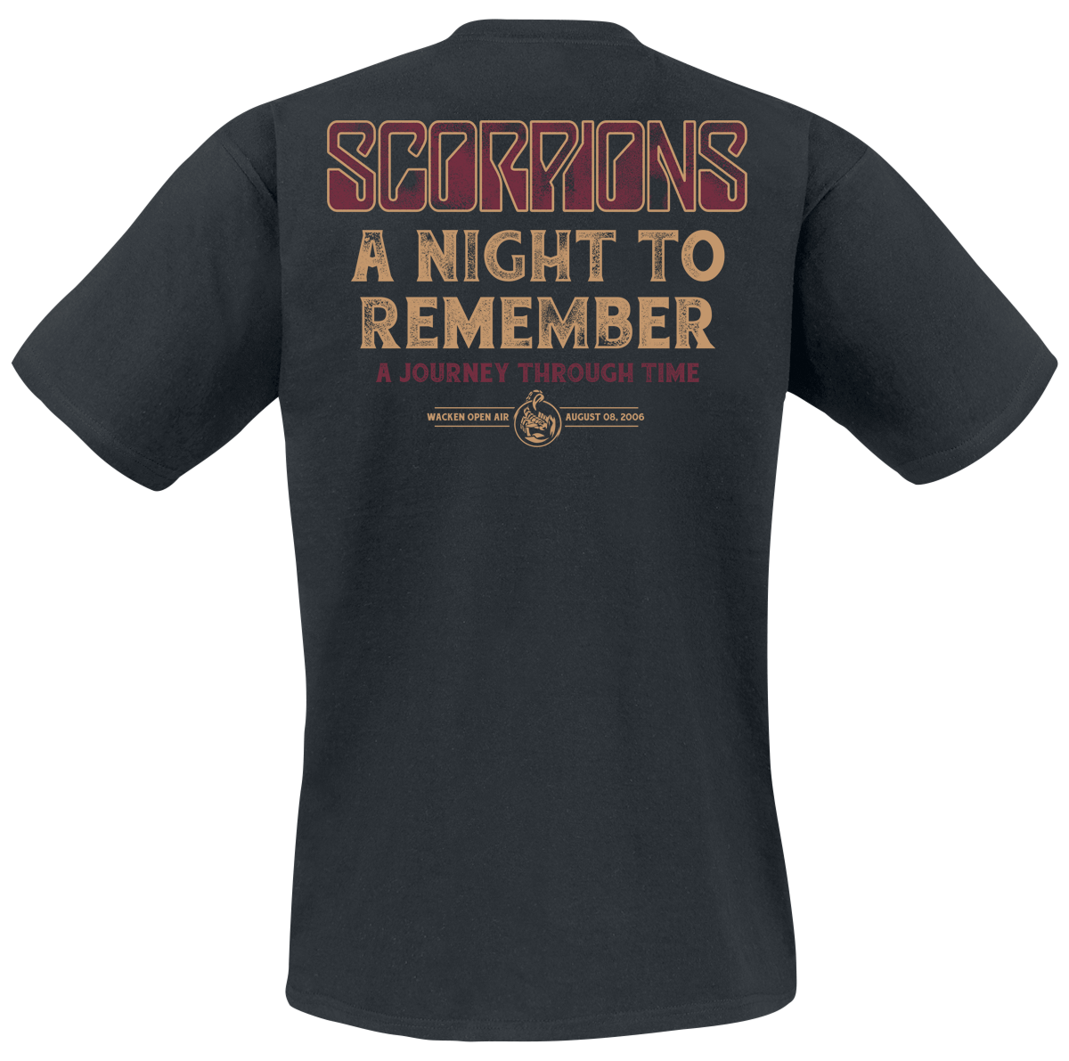 T-Shirt Manches courtes  de Scorpions - A Night To Remember - L à 3XL - pour Homme - noir - Scorpions - View 2