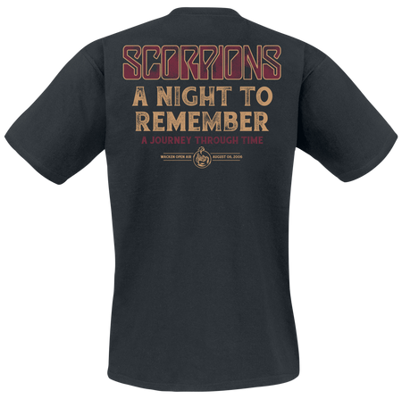 T-Shirt Manches courtes  de Scorpions - A Night To Remember - L à 3XL - pour Homme - noir - Scorpions - View 2