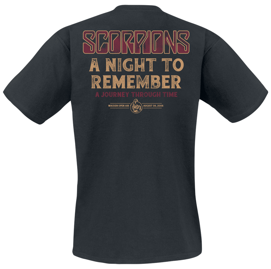 T-Shirt Manches courtes  de Scorpions - A Night To Remember - L à 3XL - pour Homme - noir - Scorpions - View 2